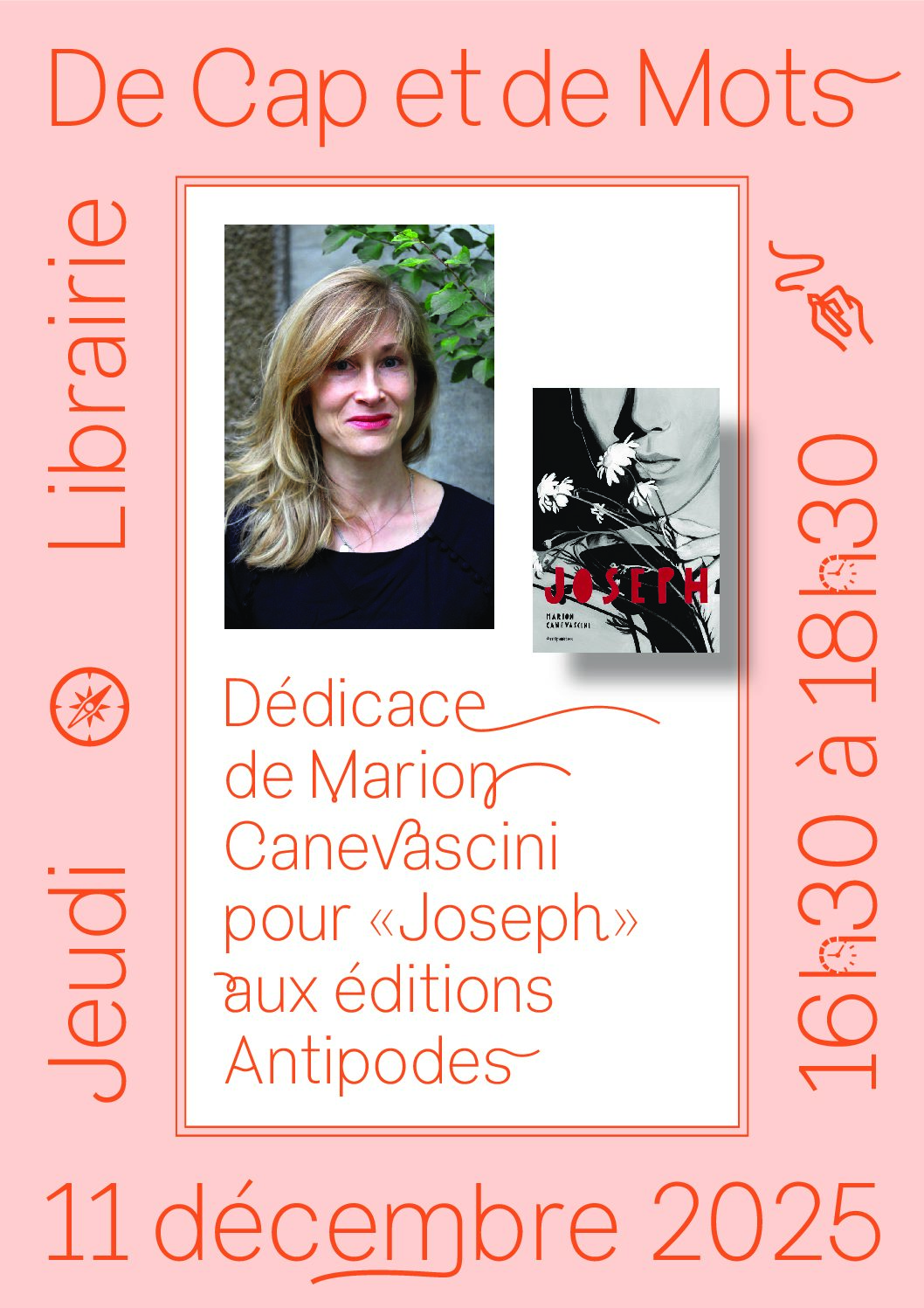 Dédicace de Marion Canevascini pour Joseph aux éditions Antipodes